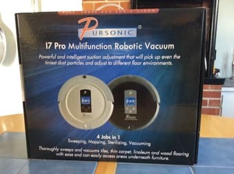 Pursonic Robotic Vacuum $95 1