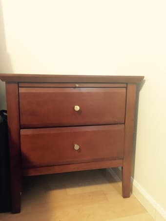 3 piece Queen bedroom set with mattress and spring box $800 Menlo Park 3