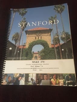 MS&E 274 Course Reader For Sale! 1