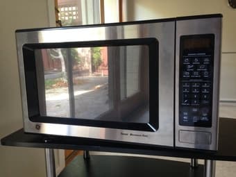 Selling stainless steel microwave $30 obo 1