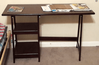 Small desk for $35, shelf for $25 1