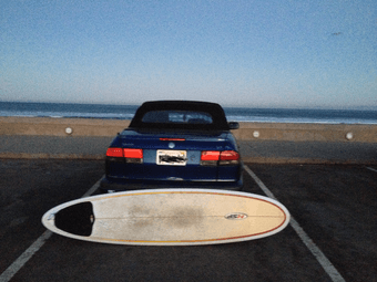 $1800 1999 Saab 9-3 blue convertible, 137,098, only Stanford Drivers 1