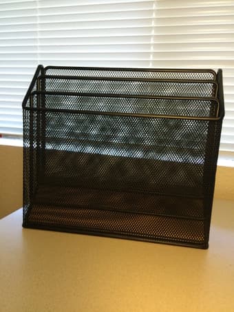 three-tier desk organizer $8 桌上文件整理架$8 1