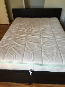 Full-size mattress and IKEA bed frame for $350 1