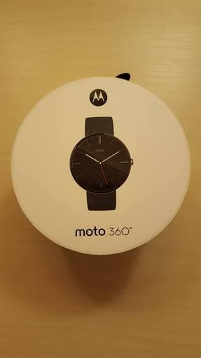 Moto 360 (original) Black leather - $100 1