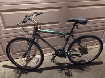 girl's bike and man's bike 2