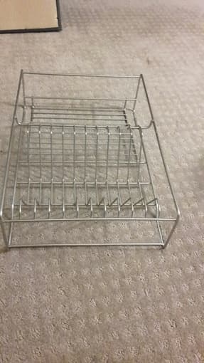 Set of plates + dish drying rack - $13 2