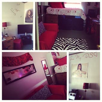 SELLING: Large area rug, black and white zebra print $20 1