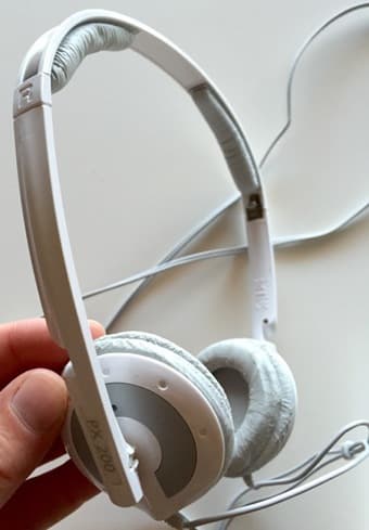 Sennheiser PX200, Foldable stereo Headphones with carrying case - $30 3