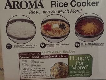 Aroma rice cooker -$15 2