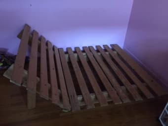 wooden bed, $20 2