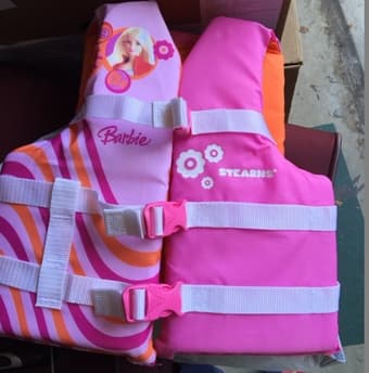 Barbie Sterns girl's water sport life vest, $10 1