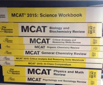 MCAT 2015 Princeton Review book set + class-only workbooks 1