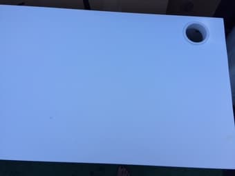 Very nice white IKEA desk - $70 3
