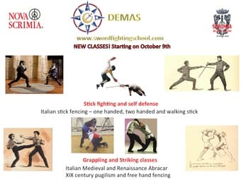 Classes on Italian Martial Arts (stick, knife and unarmed) 1