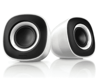 Philips white Laptop/Mac computer portable Mini Speaker $10 1