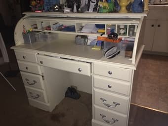 Wooden Secretary Desk - $35 1