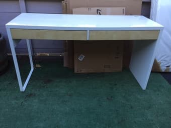 IKEA Micke Desk - White/Birch - $70 1