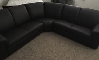 Five seats leather sofa 2