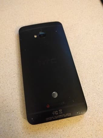 Unlocked AT&T HTC One m7, black, fully functional 3