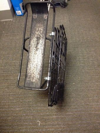 $45 Bike rack with 1 folding basket, pretty good condition 1