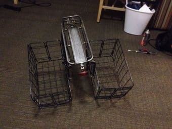 $70 Topeak bike rack with 2 baskets plus amazing Spring Clamp! 2