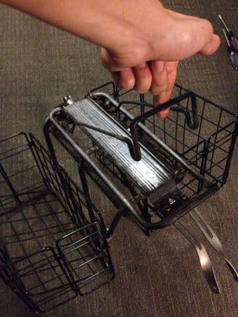$70 Topeak bike rack with 2 baskets plus amazing Spring Clamp! 3
