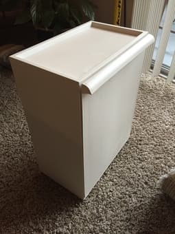 White Ikea recycling / storage bin - $5 2
