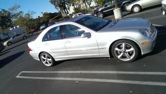 silver Mercedes Benz C230 Kompressor 1