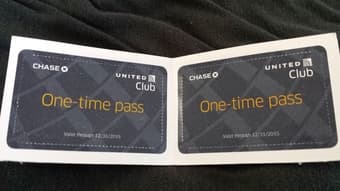 1 or 2 United Club Lounge Passes 1