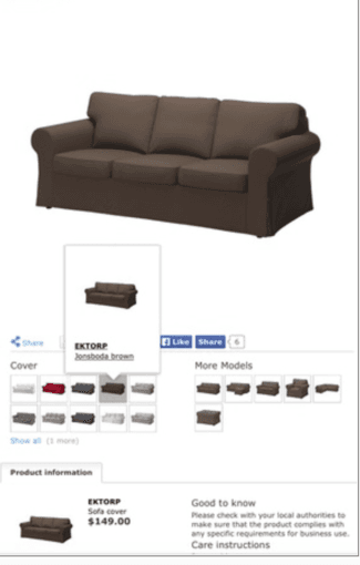Ikea Brown Ektorp SOFA COVER U$ 60 (sofa not included) 1