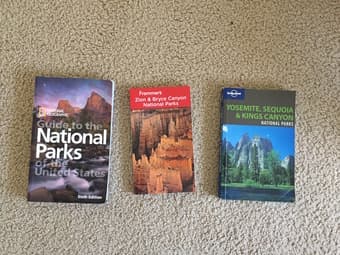 National Parks Guides - 15$ for 3 or $5 each 1