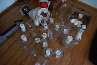 Selling wedding decor! Lots of candles, vases, runners, decorations 2
