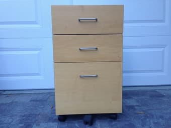 Techline Rolling File Cabinet/Drawers- $40 1