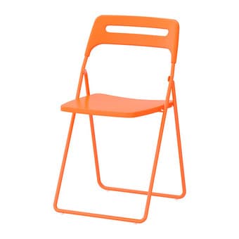 One Centerfold Table and Three folding chairs 3