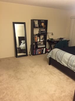 Large Master bedroom in 2bd/2bath apartment available at Oak Creek 2