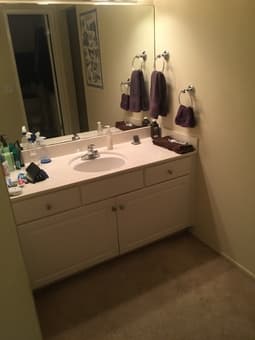 Large Master bedroom in 2bd/2bath apartment available at Oak Creek 3
