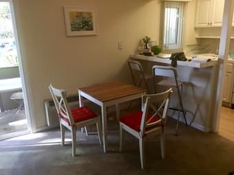 Small dining table plus two chairs 1
