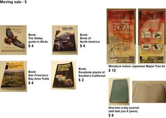 Moving sale - books and more 1
