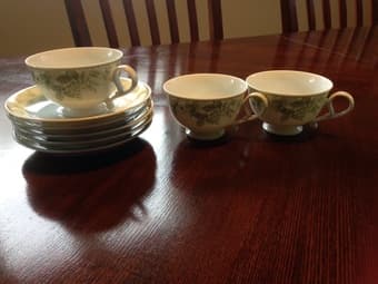 Tea cups and plate 1