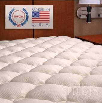 Extra Plush Bamboo Fitted Mattress Topper - $50 1