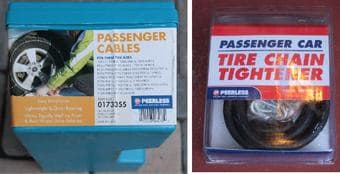 Tire chains incl. tighteners - $25 1
