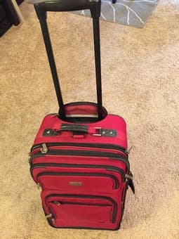 Red Carry-on Suitcase for sale 1