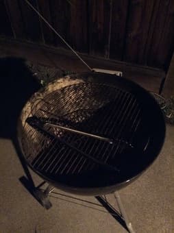 Outside table and chairs and grill (only $45) 3