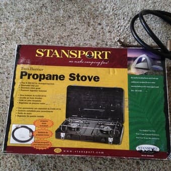 Stansport two-burner propane stove 1
