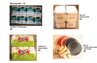 Moving sale 3 - baby items, furniture, baking items 2