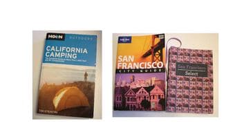 California camping, lonely planet SF, select SF guides - $4 each 1