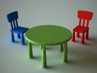 IKEA Kids Table &2 chairs 1