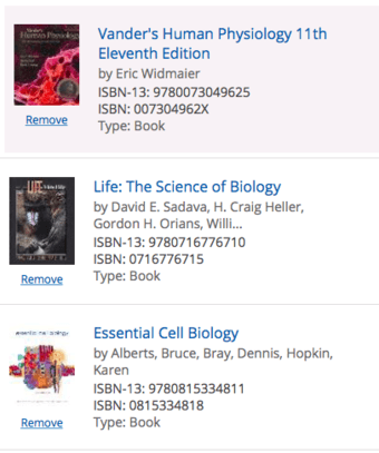Selling Human Biology Textbooks 1