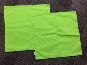 Two green pillow cases - $5 each 1